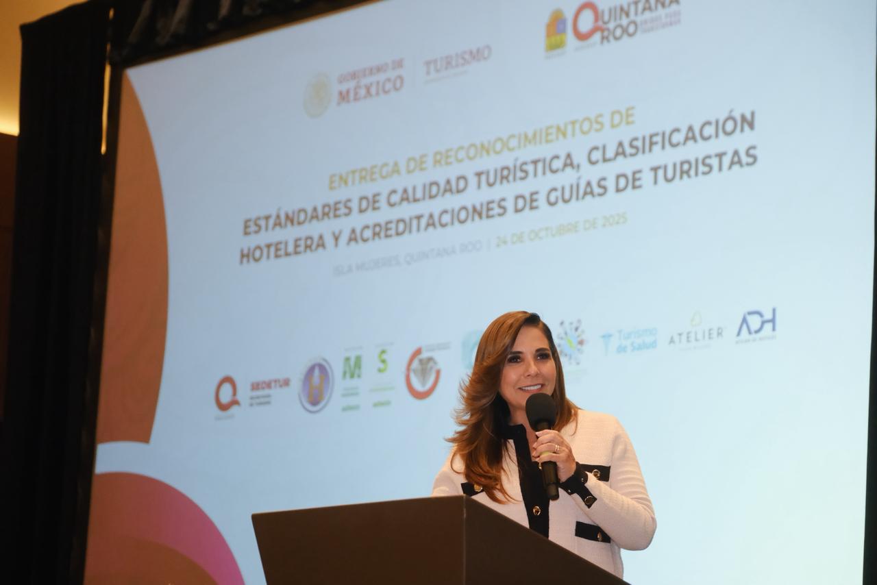Mara Lezama reconoce el esfuerzo de prestadores turísticos que fortalecen la calidad turística en Quintana Roo.