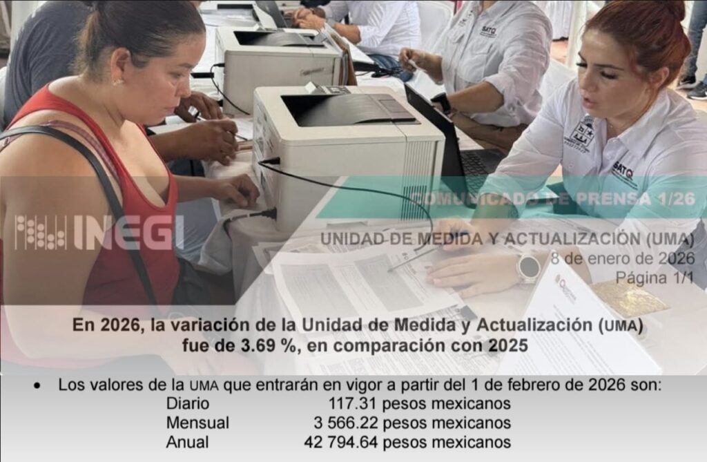 La actualización de la UMA para 2026 definirá el costo de trámites, multas y servicios gubernamentales a partir de febrero.