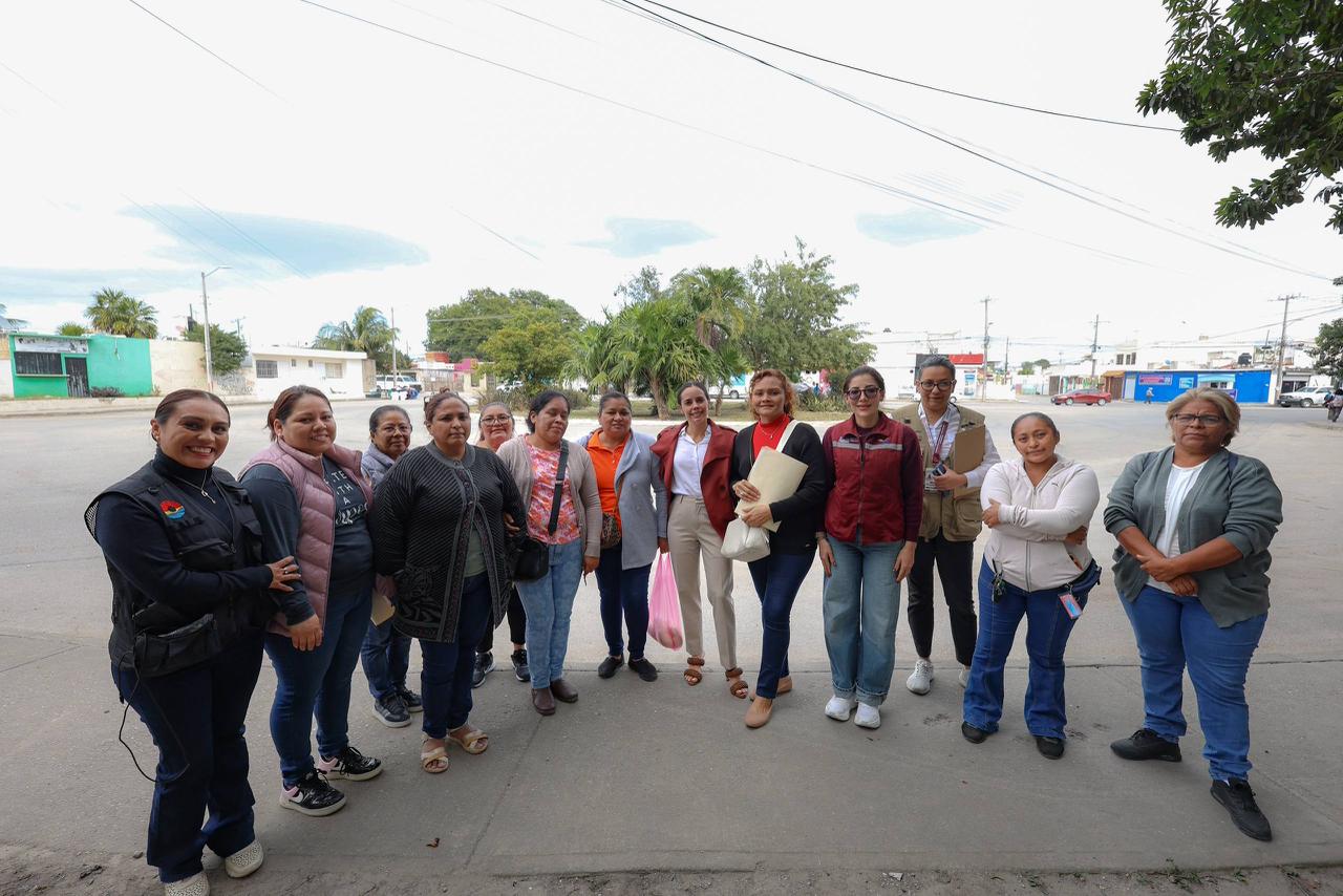 Vecinos celebran proyecto ganador del presupuesto participativo en la Supermanzana 248.