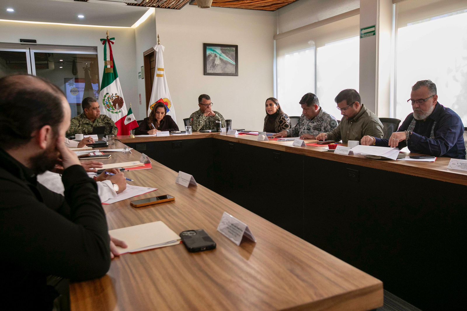 Reunión de la Mesa de Seguridad para fortalecer estrategias preventivas y coordinación operativa en Felipe Carrillo Puerto.