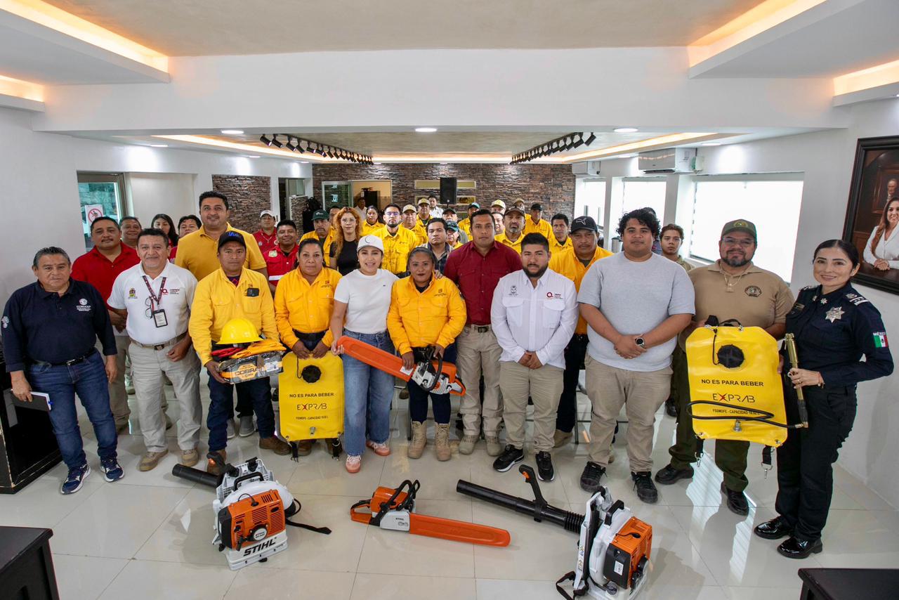 Autoridades activan estrategia de Combate de incendios 2026 con brigadas y equipo en Felipe Carrillo Puerto