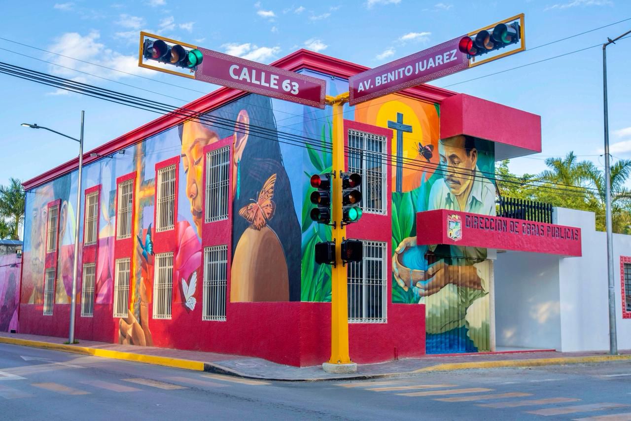 Murales del proyecto Caminos Ancestrales llenan de identidad cultural las calles de Felipe Carrillo Puerto