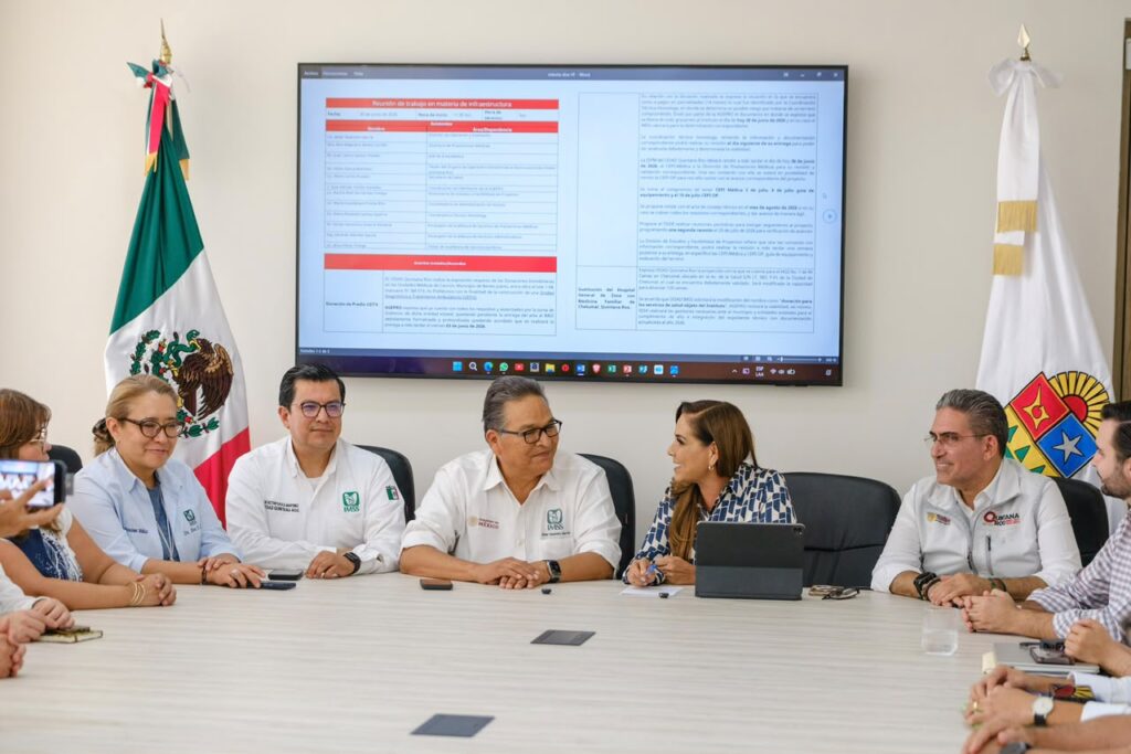 Autoridades revisan proyectos de Infraestructura médica IMSS para fortalecer la atención hospitalaria y ampliar los servicios de salud en Quintana Roo.