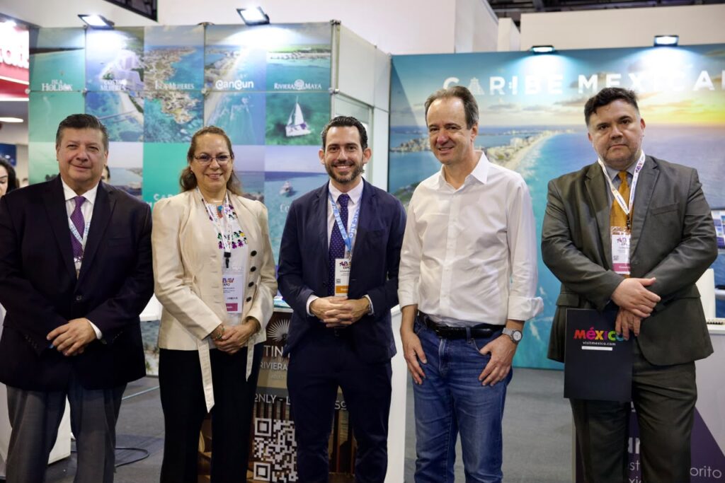 Delegación turística de Quintana Roo durante la presentación de la campaña del Caribe Mexicano dirigida al mercado brasileño.