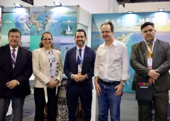 Delegación turística de Quintana Roo durante la presentación de la campaña del Caribe Mexicano dirigida al mercado brasileño.