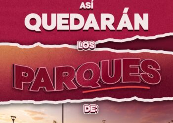 vista previa de cómo lucirán los nuevos parques recreativos que serán entregados este año en las comunidades.