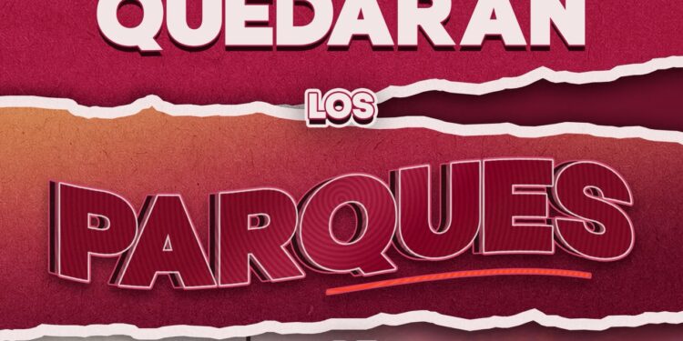 vista previa de cómo lucirán los nuevos parques recreativos que serán entregados este año en las comunidades.